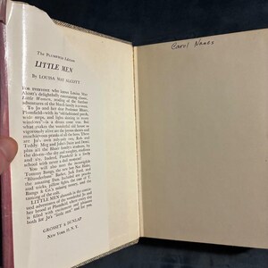 Little Men by Louisa May Alcott Grosset & Dunlap Edition Very Good/Good Hardcover image 3
