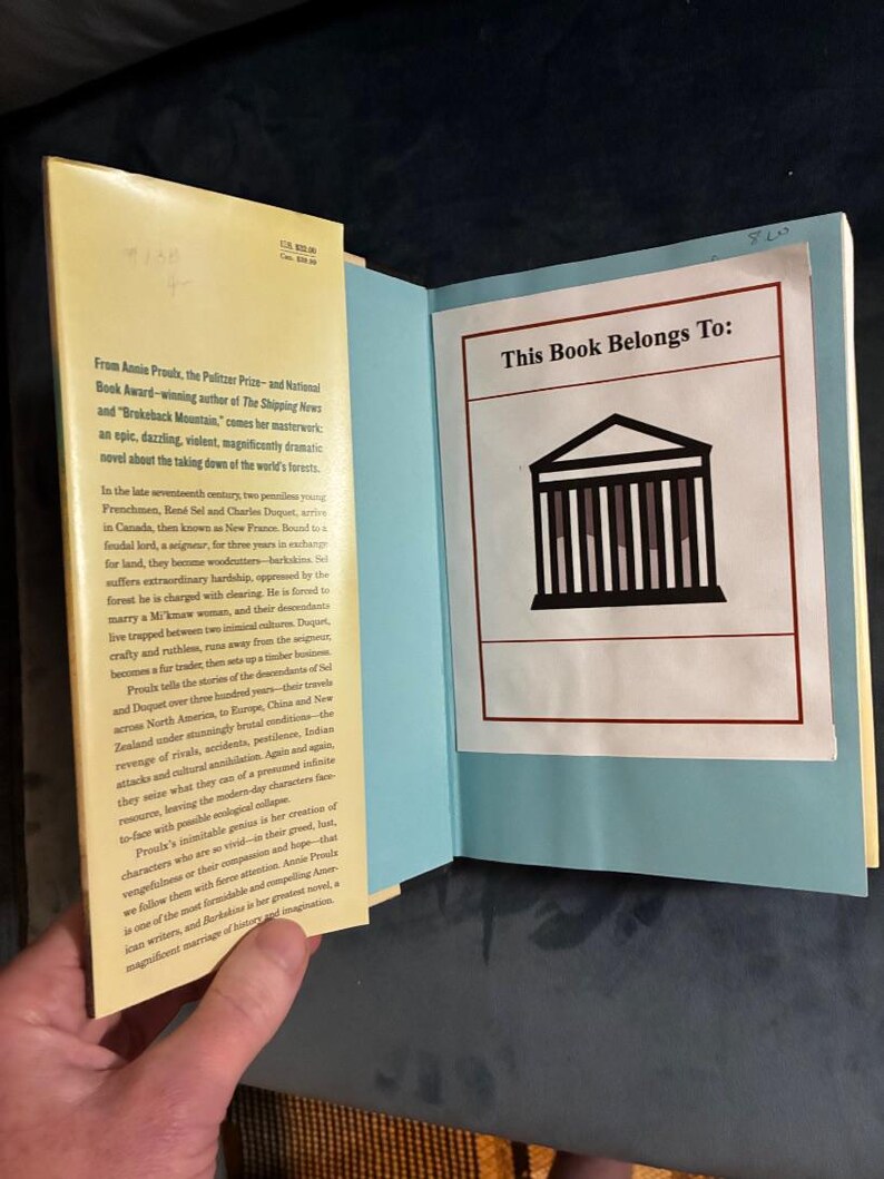 Barkskins de Annie Proulx, 2016, primera edición, primera impresión, VG+/Casi perfecto, tapa dura. imagen 3