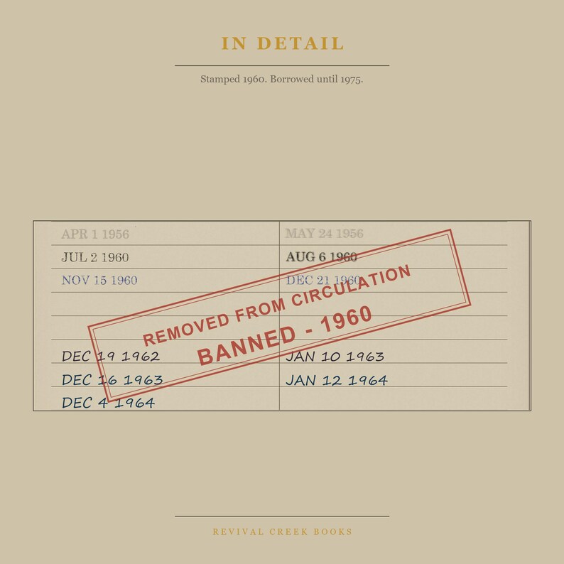 The Catcher in the Rye Banned Book Art | John Salinger Library Card Print (Digital Download) image 7