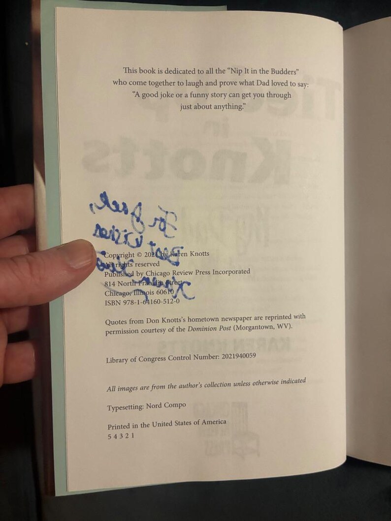 Tied Up in Knotts: My Dad and Me by Karen Knotts Signed 2021 First Edition First Printing Fine/Fine Hardcover image 4