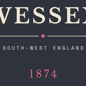 Wessex Literary Pennant | Thomas Hardy English Countryside Book Lover Decor image 13