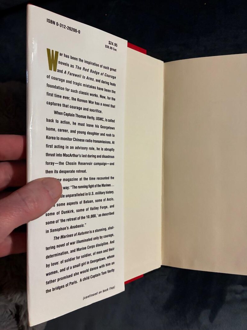 Los Marines de Otoño de James Brady 2000 Primera edición Primera impresión Casi perfecto/Casi perfecto imagen 2