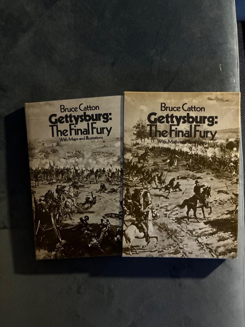 Gettysburg: La furia final de Bruce Catton, 1974, primera edición, tercera impresión, casi perfecto/casi perfecto imagen 2