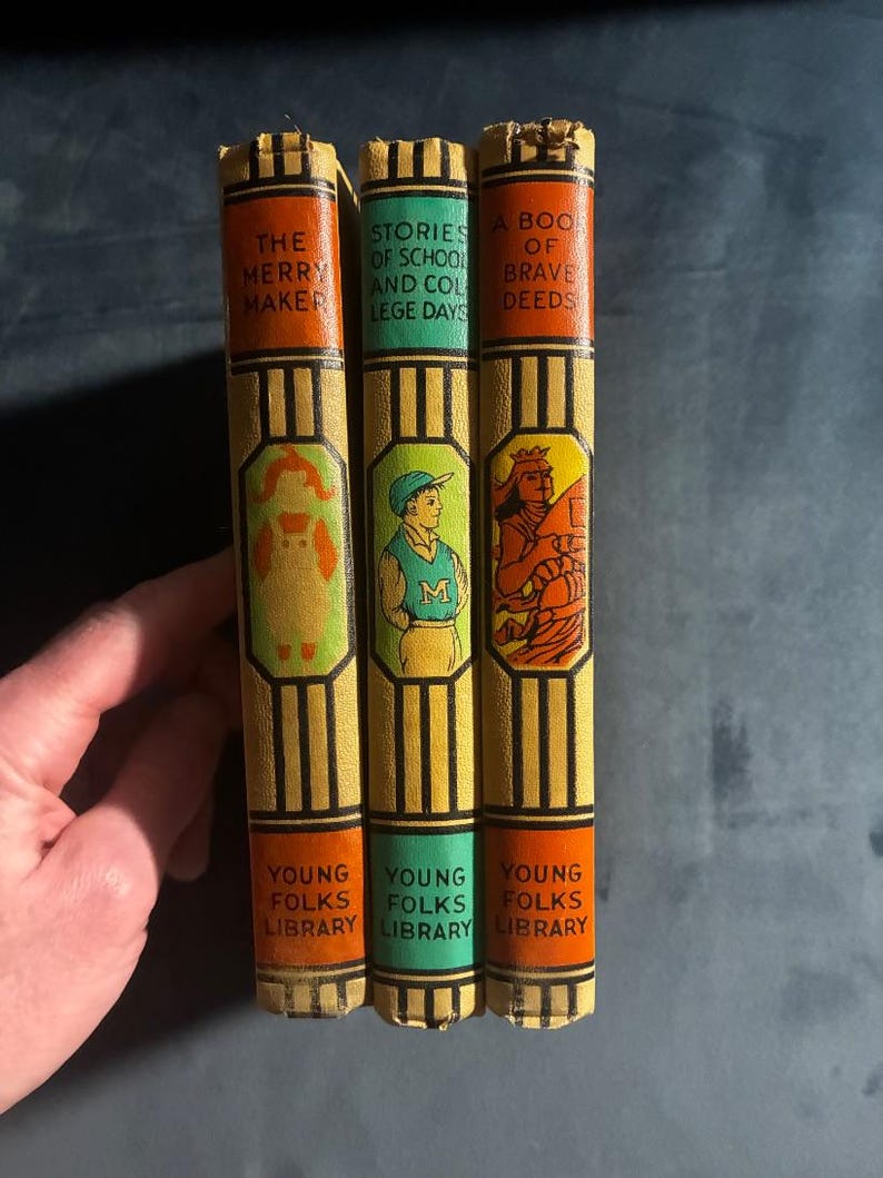 Young Folks Library 1047 Set of 3 Vintage Children's Lit Books image 2