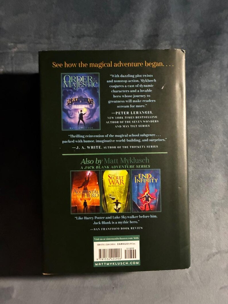 Order of the Majestic: Lost Kingdom by Matt Myklusch First Edition First Printing Fine/VG+ Hardcover image 5
