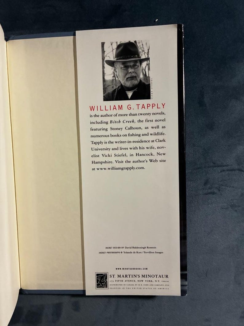 Gray Ghost by William G. Tapply First Edition First Printing Near Fine/Near Fine Hardcover image 3