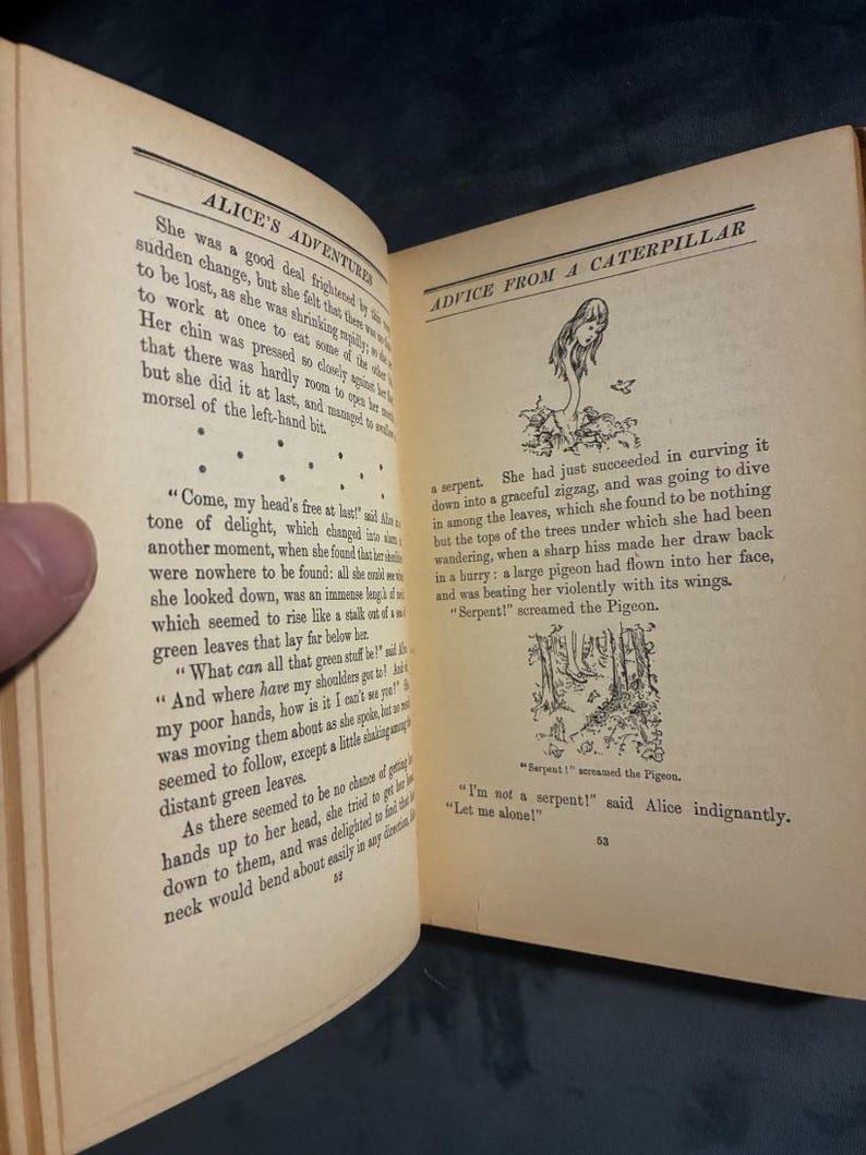 Alice's Adventures in Wonderland by Lewis Carroll 1923 Dodd, Mead and Company Edition Good Hardcover image 8