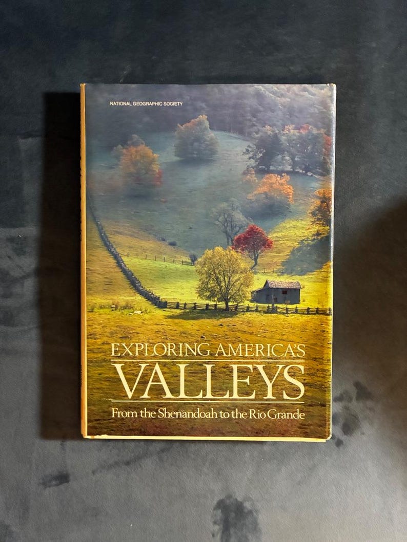 Het verkennen van de valleien van Amerika: van de Shenandoah tot de Rio Grande, door de National Geographic Society, 1984, eerste editie. In bijna perfecte/zeer goede staat. afbeelding 1
