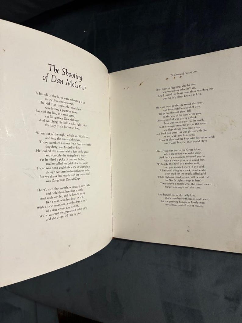 The Best of Robert Service (Illustrated Edition) by Robert W. Service 1990 First Edition 5th Printing Very Good/Near Fine image 9
