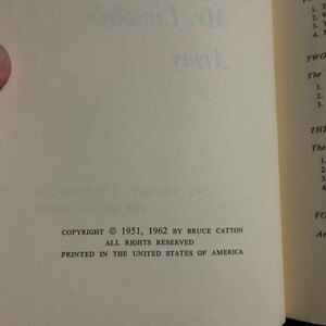 The Army of the Potomac (trilogy): Mr. Lincoln's Army; Glory Road; A Stillness at Appomattox by Bruce Catton 1962 Doubleday Edition image 8