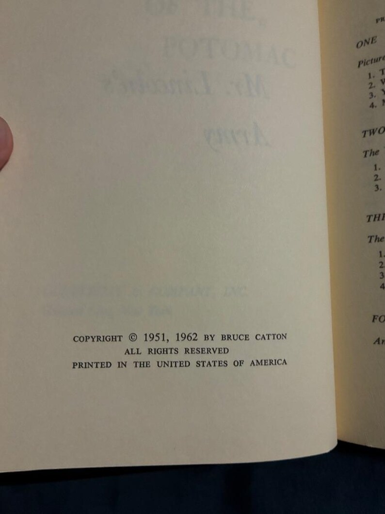 The Army of the Potomac (trilogy): Mr. Lincoln's Army; Glory Road; A Stillness at Appomattox by Bruce Catton 1962 Doubleday Edition image 8