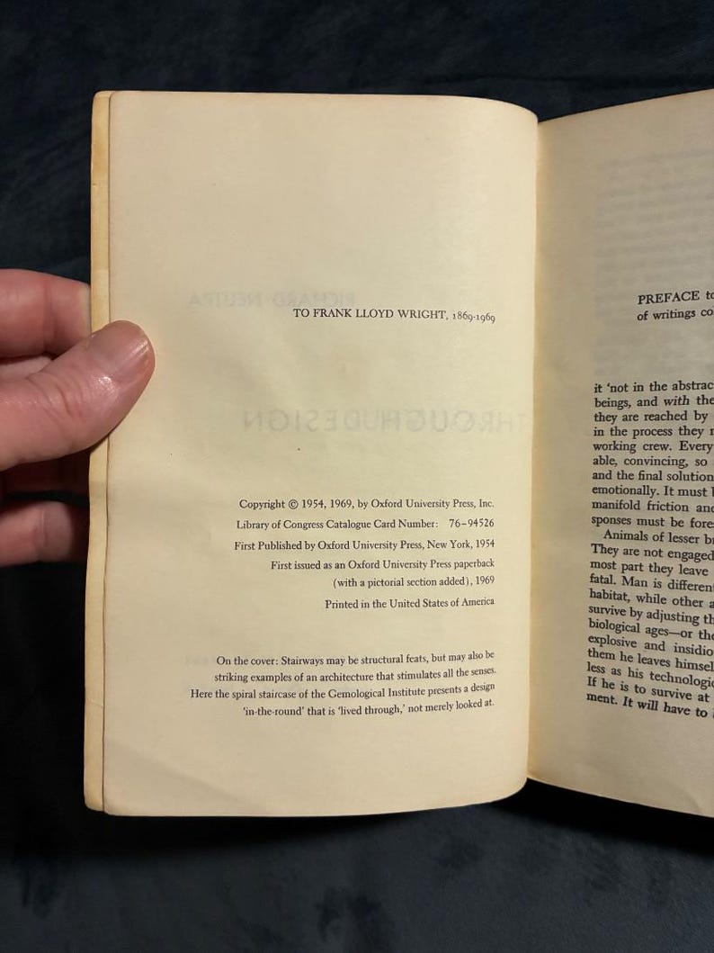 Survival Through Design by Richard Neutra Later Edition Good image 6