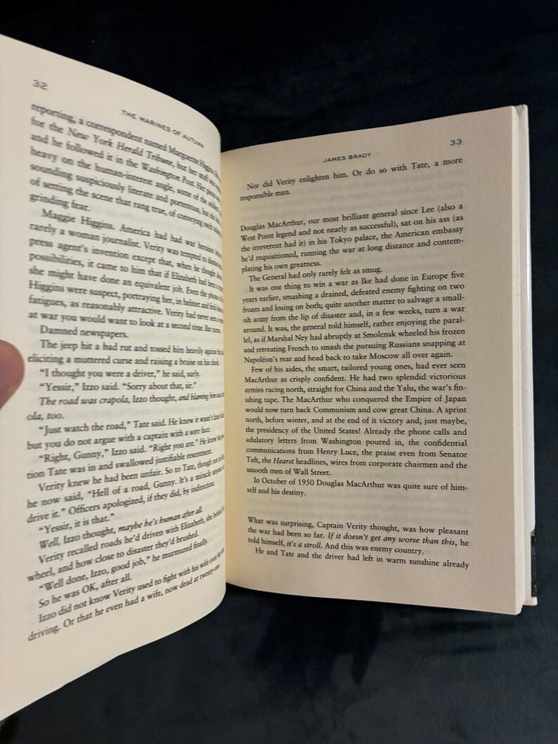 Los Marines de Otoño de James Brady 2000 Primera edición Primera impresión Casi perfecto/Casi perfecto imagen 3