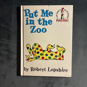 „Setz mich in den Zoo“ von Robert Lopshire, 1988, Beginner Books (Random House), Ausgabe: Sehr gut Bild 1
