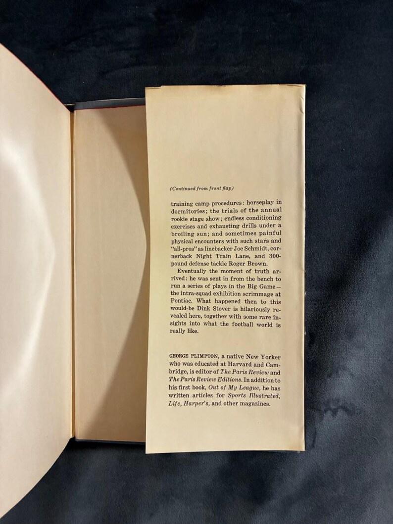 Paper Lion van George Plimpton, 1966, eerste editie, eerste druk, zeer goede/zeer goede staat, hardcover. afbeelding 6