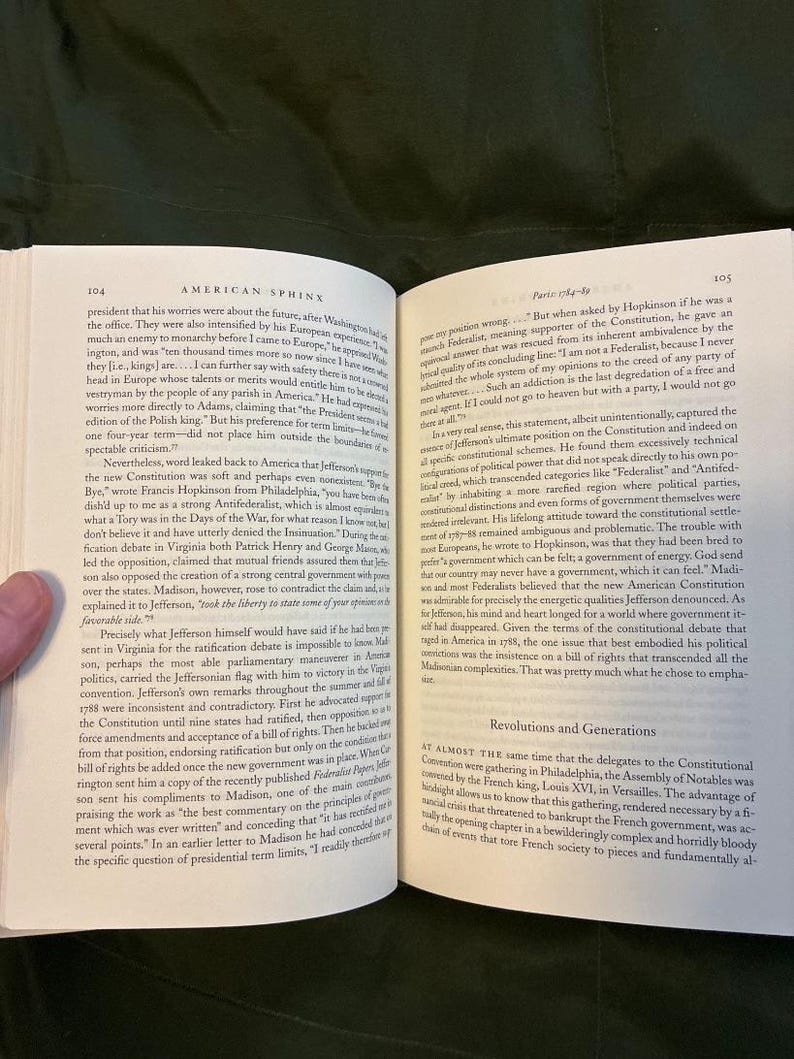 American Sphinx: Thomas Jefferson Character Study by Joseph J. Ellis (First Edition) image 10