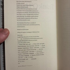 Frank O'Hara: The Poetics of Coterie by Lytle Shaw (First Edition, First Printing) image 5