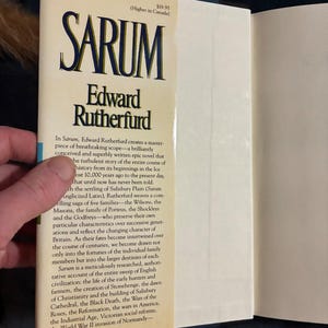Sarum von Edward Rutherfurd, 1987, Erstausgabe, erster Druck, nahezu neuwertig/nahezu neuwertig Bild 2