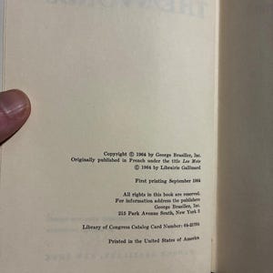 The Words by Jean-Paul Sartre First Edition First Printing Very Good/Good Hardcover image 5