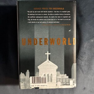 Underworld de Don DeLillo, 1997, primera edición, primera impresión, tapa dura, en excelente estado. imagen 6