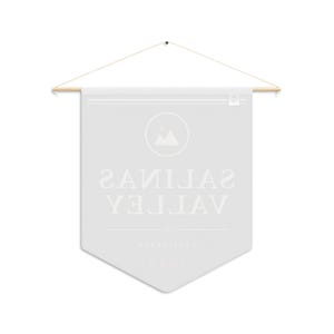 Salinas Valley Decorative Pennant Flag — Vintage California 1952 Wall Banner image 6