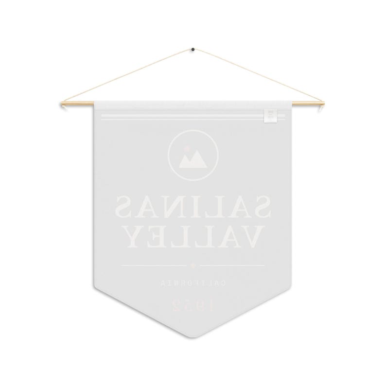 Salinas Valley Decorative Pennant Flag — Vintage California 1952 Wall Banner image 6