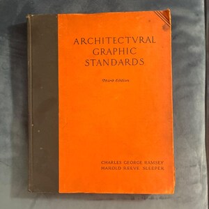 Architectural Graphic Standards by Ramsey & Sleeper 3rd Edition Very Good image 1