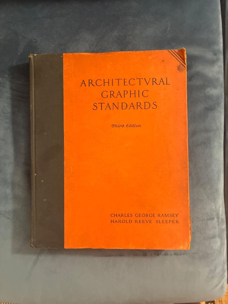 Architectural Graphic Standards by Ramsey & Sleeper 3rd Edition Very Good image 1