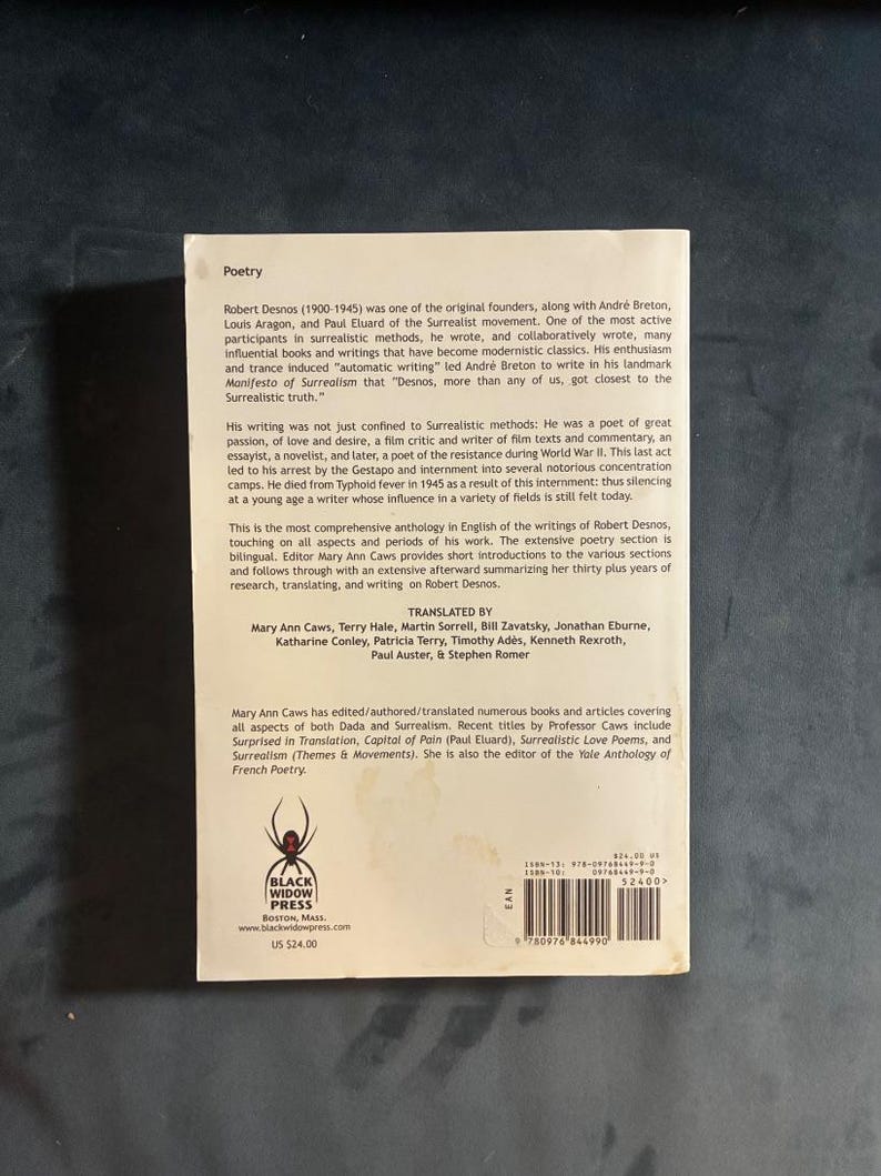 Essential Poems and Writings of Robert Desnos: First Edition, First Printing (Near Fine) image 2