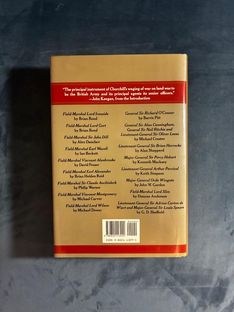Churchill's Generals by John Keegan 1991 First Edition First Printing Fine/Near Fine Hardcover image 5