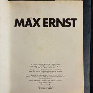 Max Ernst von Sarane Alexandrian: Erste Ausgabe, Hardcover (1972) Bild 3