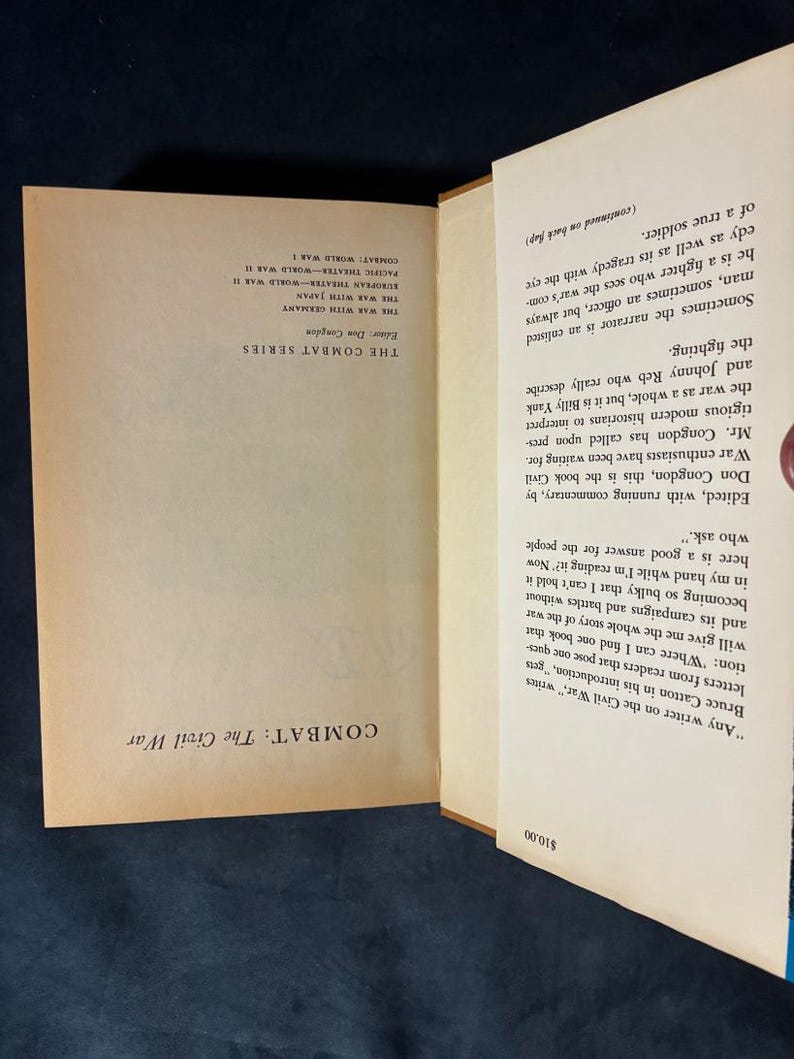 Combat: The Civil War by Edited by Don Congdon; Introduction by Bruce Catton 1967 Castle Books Edition Near Fine/Very Good image 2