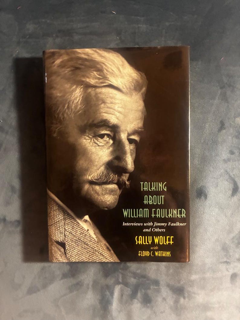 Talking About William Faulkner by Sally Wolff Signed 1996 First Edition first printing image 1