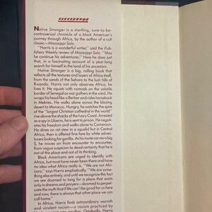 Native Stranger: Black American's Journey into Africa by Eddy L. Harris (Hardcover) image 3