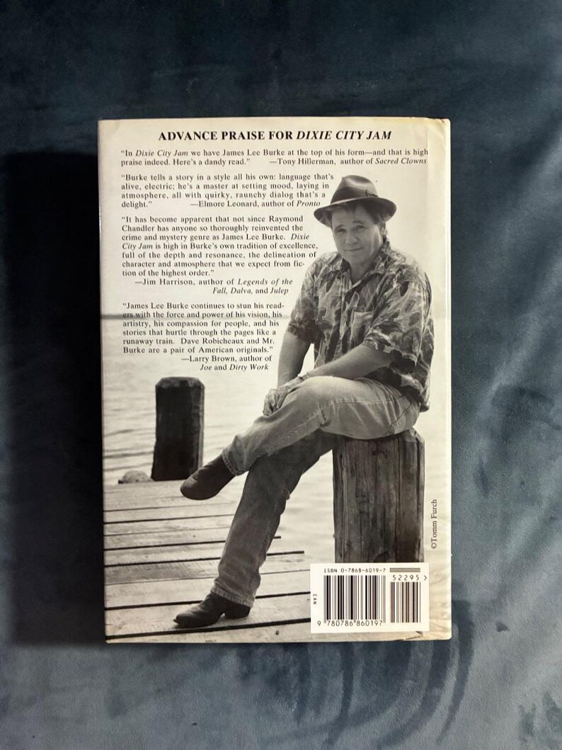 Dixie City Jam av James Lee Burke 1994 Första upplagan Första trycket Nära fin/Nära fin bild 5