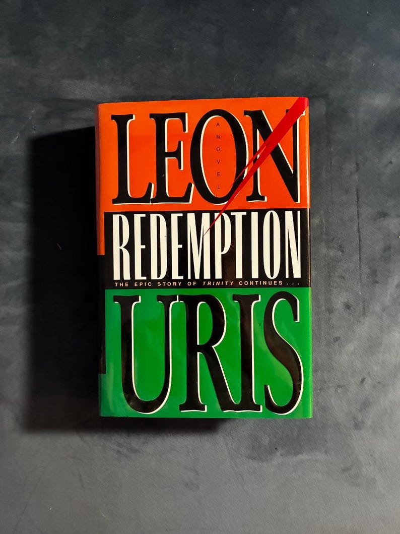 Redemption van Leon Uris, eerste editie, eerste druk, bijna in nieuwstaat (HCDJ). afbeelding 1