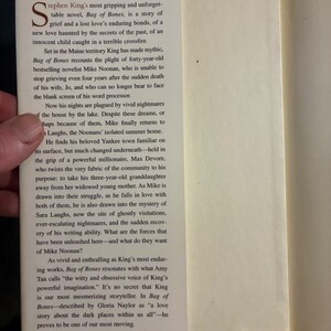 Bag of Bones by Stephen King 1998 First Edition First Printing Near Fine/Very Good image 4