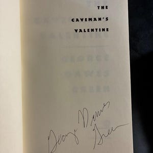 ジョージ・ドーズ・グリーン著『原始人のバレンタイン』サイン入り 1994年初版初刷 美品/美品 画像 8