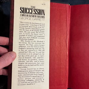 The Succession: A Novel of Elizabeth and James by George Garrett 1983 First Edition First Printing Near Fine/Very Good image 2