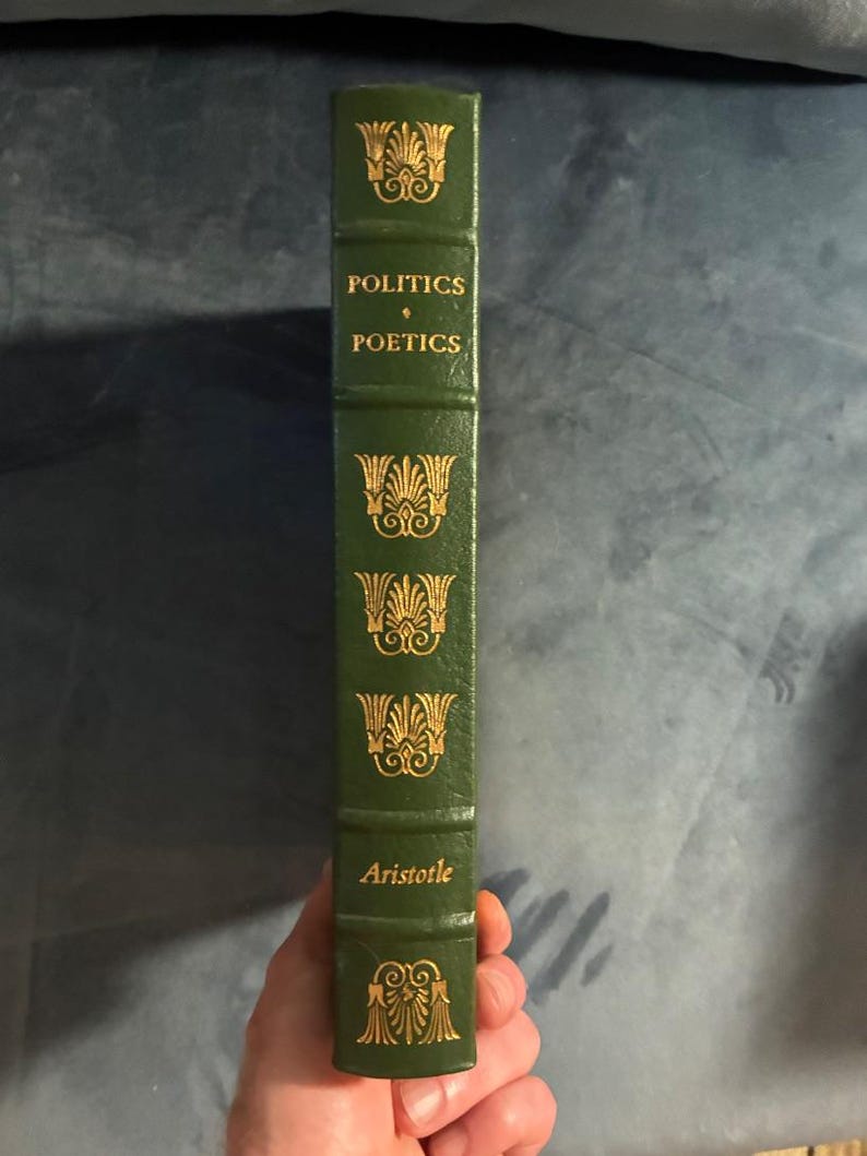 Politics & Poetics by Aristotle Easton Press 1979 image 1