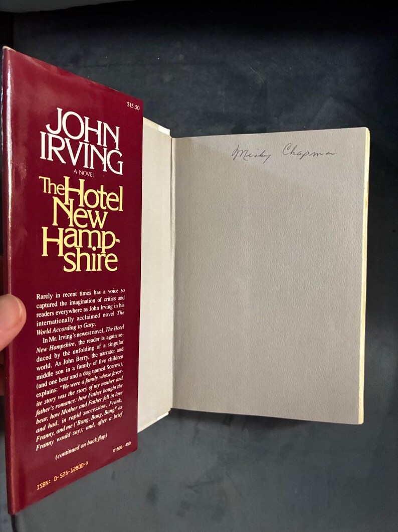The Hotel New Hampshire by John Irving 1981 E.P. Dutton Edition Near Fine/VG+ image 2
