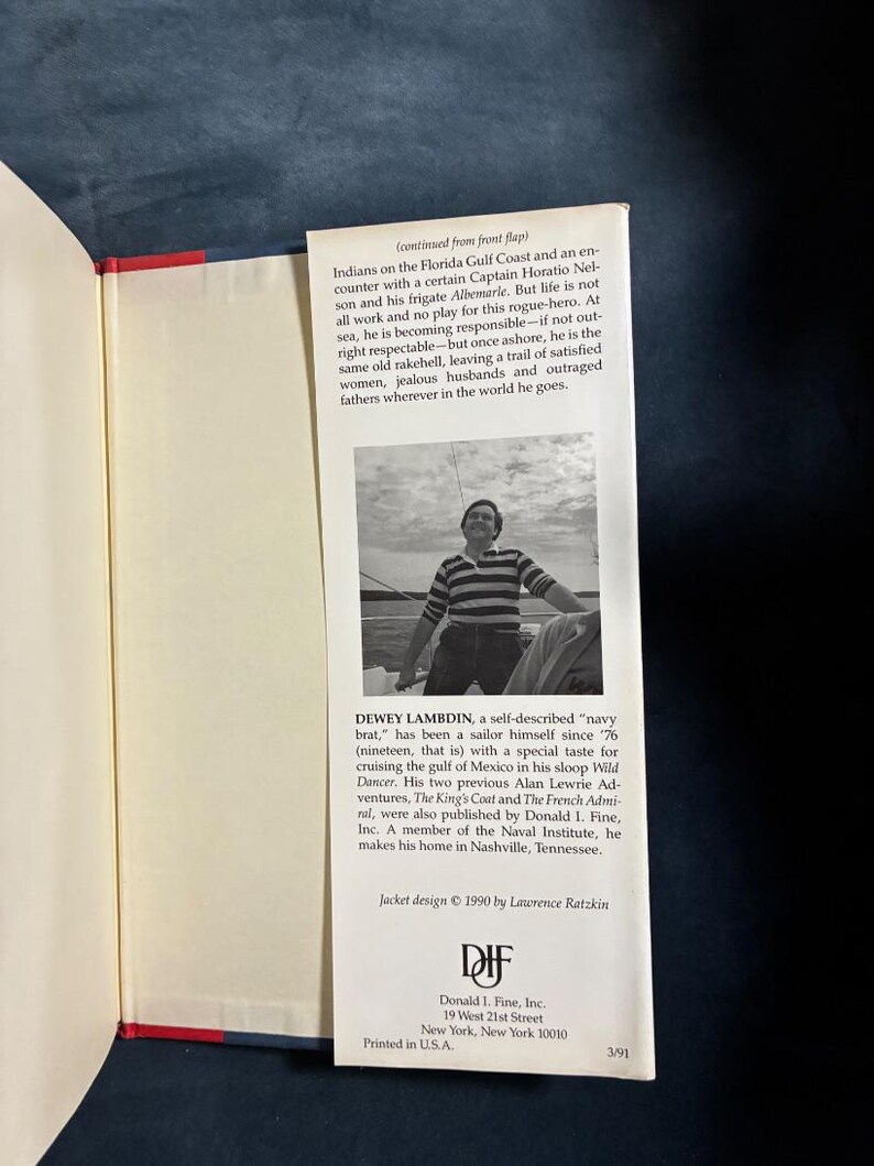 The King's Commission by Dewey Lambdin 1991 First Edition First Printing Near Fine/Near Fine image 5