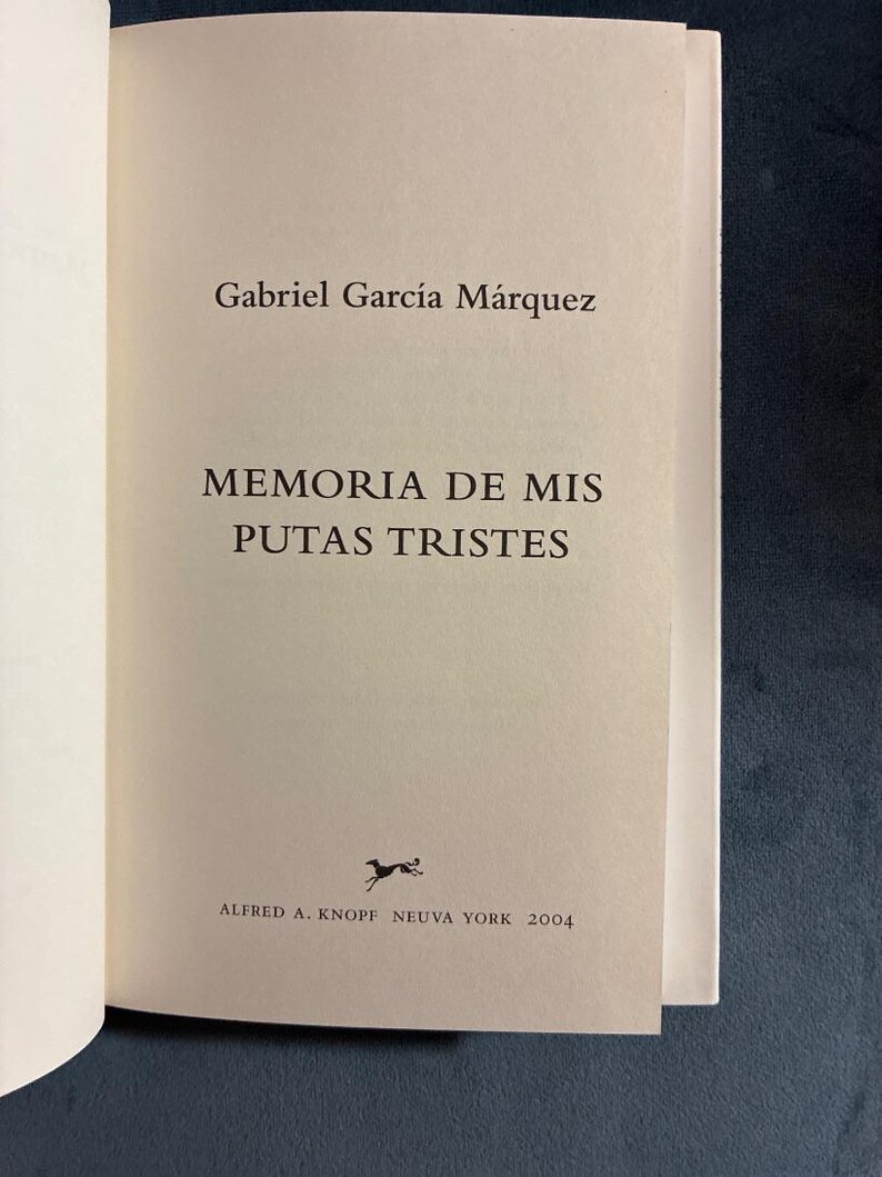 Memória das minhas putas tristes, de Gabriel García Márquez. Primeira edição, primeira impressão. Quase perfeito/Quase perfeito. Capa dura. imagem 6