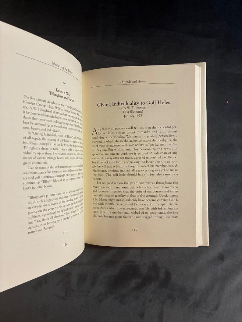 Masters of the Links: Essays on the Art of Golf and Course Design, Geoff Shackelford 1997 First Edition First Printing Hardcover image 5