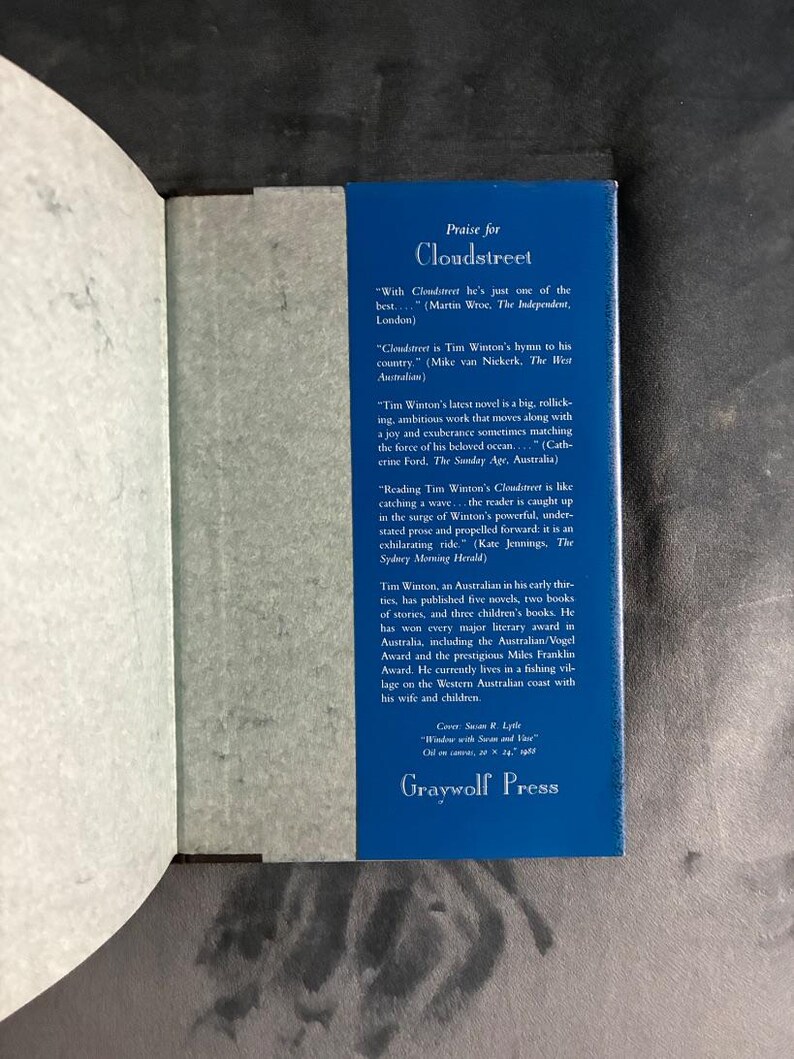 Cloudstreet von Tim Winton, Erstausgabe 1992, sehr guter Zustand Bild 5