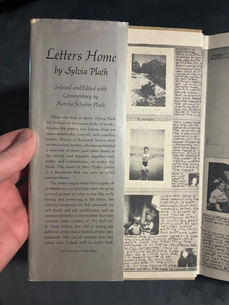 Letters Home av Sylvia Plath (redigerad av Aurelia Schober Plath) 1975 Första upplagan Första trycket Nästan bra/Mycket bra bild 2