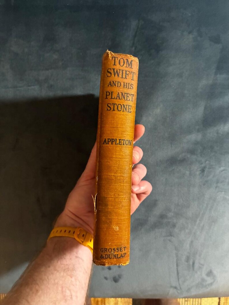 Tom Swift and His Planet Stone Victor Appleton 1935 First Edition First Printing Good Hardcover image 10