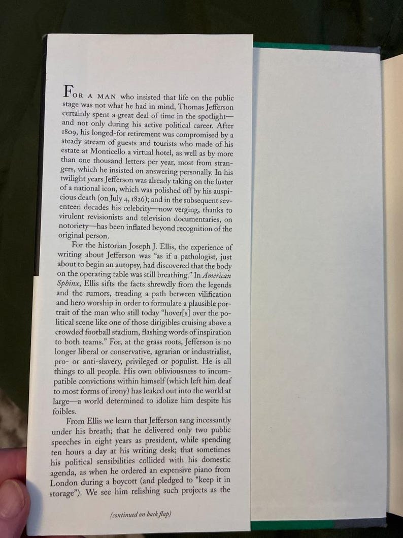 American Sphinx: Thomas Jefferson Character Study by Joseph J. Ellis (First Edition) image 3