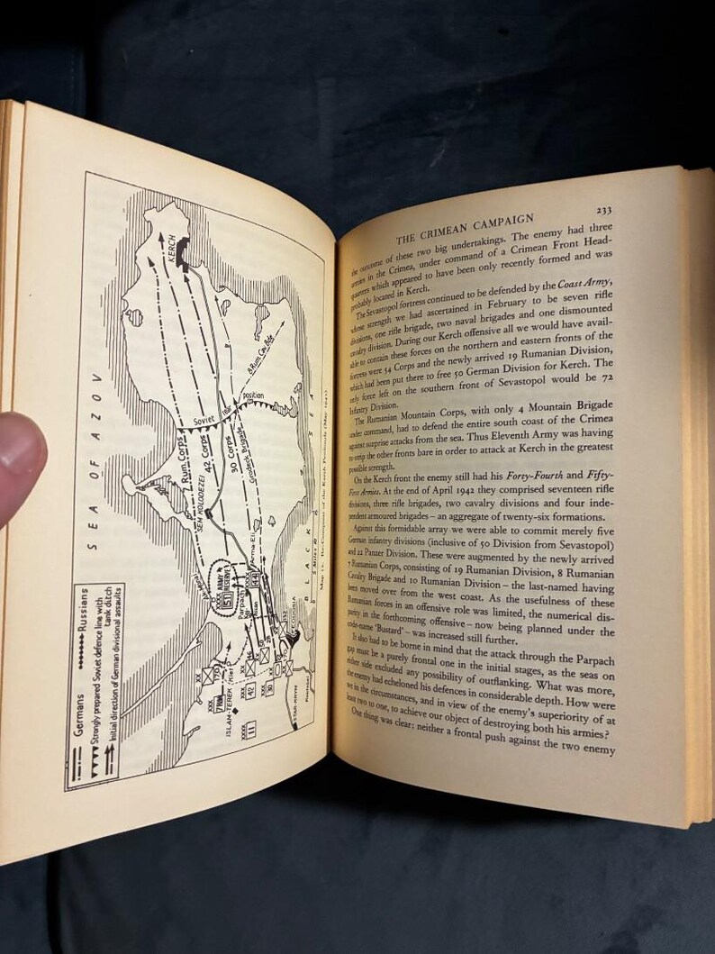 Lost Victories by Field-Marshal Erich von Manstein First Edition First Printing Near Fine/Very Good Hardcover image 6