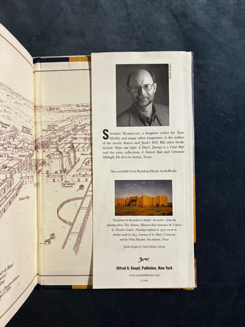 The Gates of the Alamo by Stephen Harrigan 2000 First Edition First Printing Near Fine/VG+ Hardcover image 5